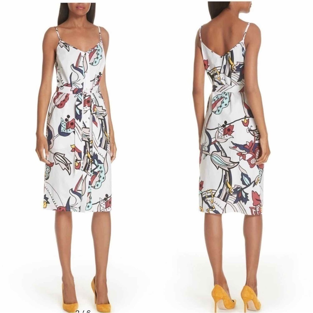 Ted Baker Color by Numbers Viddy Sheath Strapless Midi Dress Size US 6